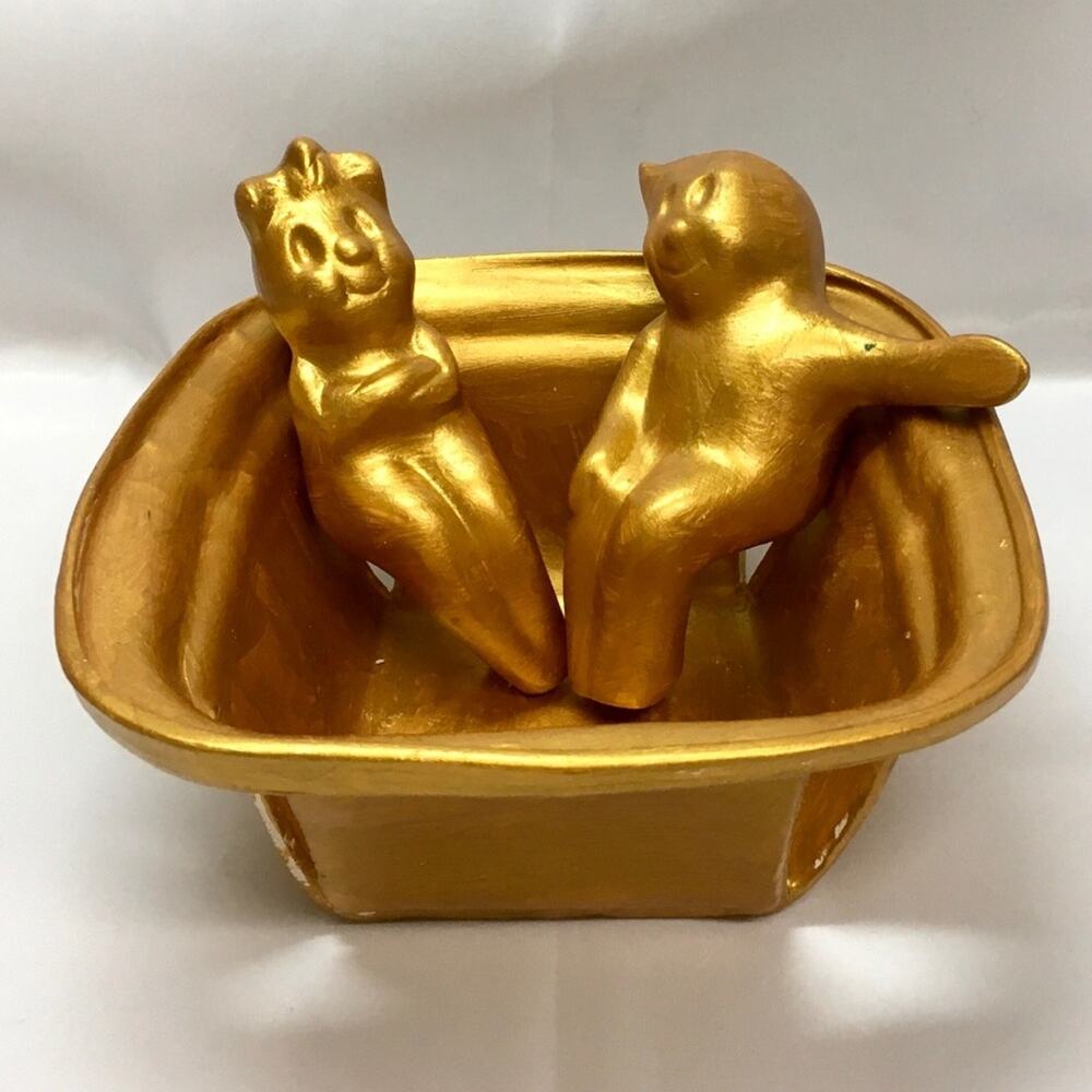 Golden Ghosts Ceramic Figurines